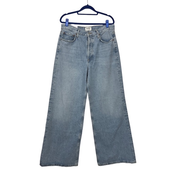 AGOLDE Dame Wide Leg Jeans in Conflict NWT - Picture 5 of 15